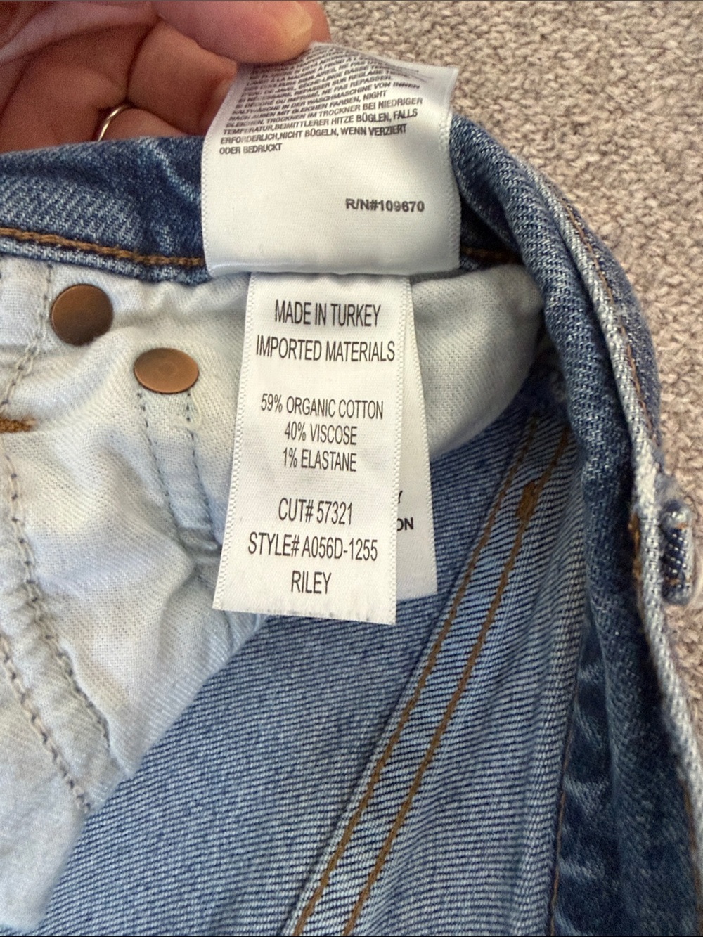 Agolde Riley Stretch Jeans - Picture 3 of 4